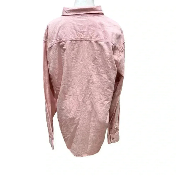 Colours By Alexander Julian Mens Size XXL Pink 100% Organic Cotton Button Up - Picture 3 of 6
